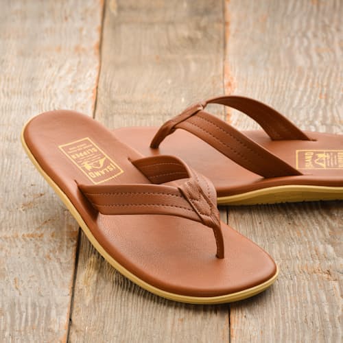 laydown image of Classic Leather Flip Flop