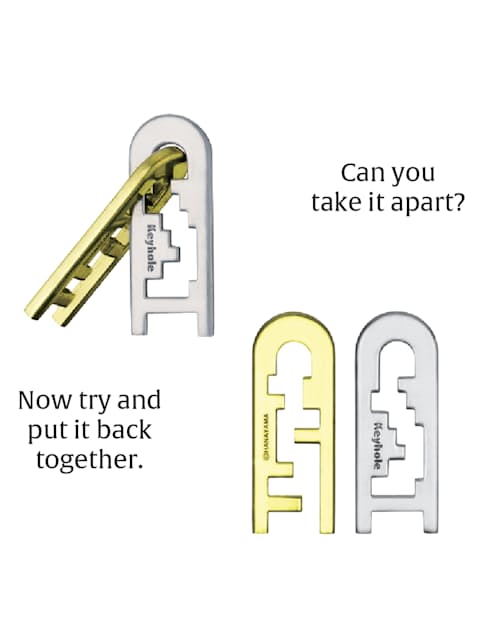 laydown image of Keyhole Brain Teaser Puzzle