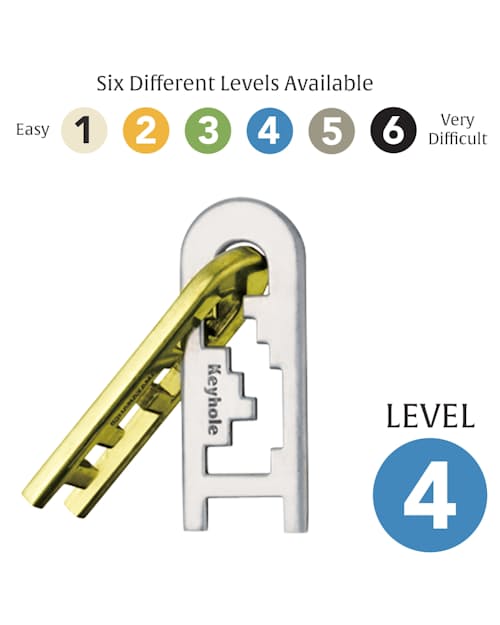 laydown image of Keyhole Brain Teaser Puzzle