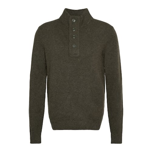 laydown image of Essential Patch Half Zip Sweater