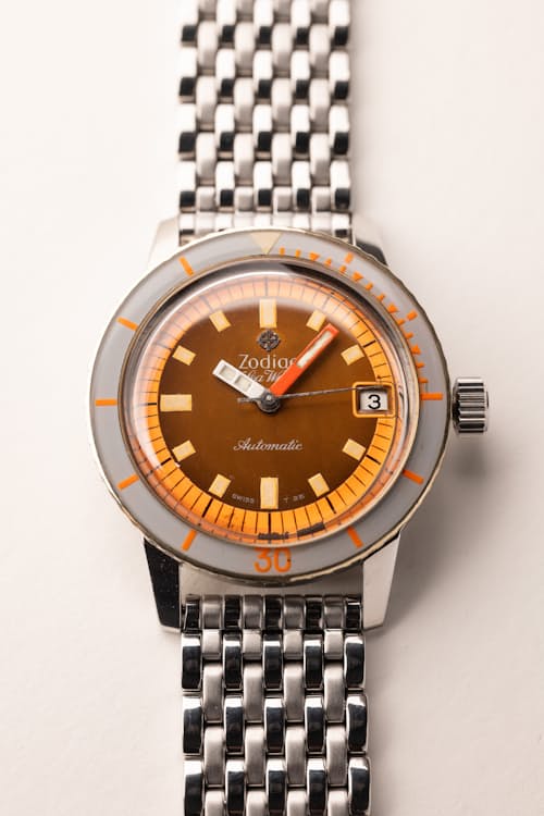 laydown detail image of Zodiac Tropical Dial 722-946B Sea-Wolfe