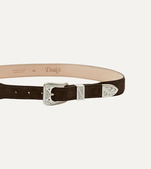 laydown detail image of Suede Western Belt