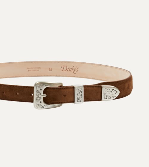 laydown detail image of Suede Western Belt