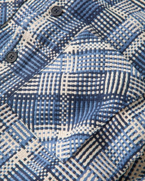 laydown detail image of Whiting Basketweave Overshirt