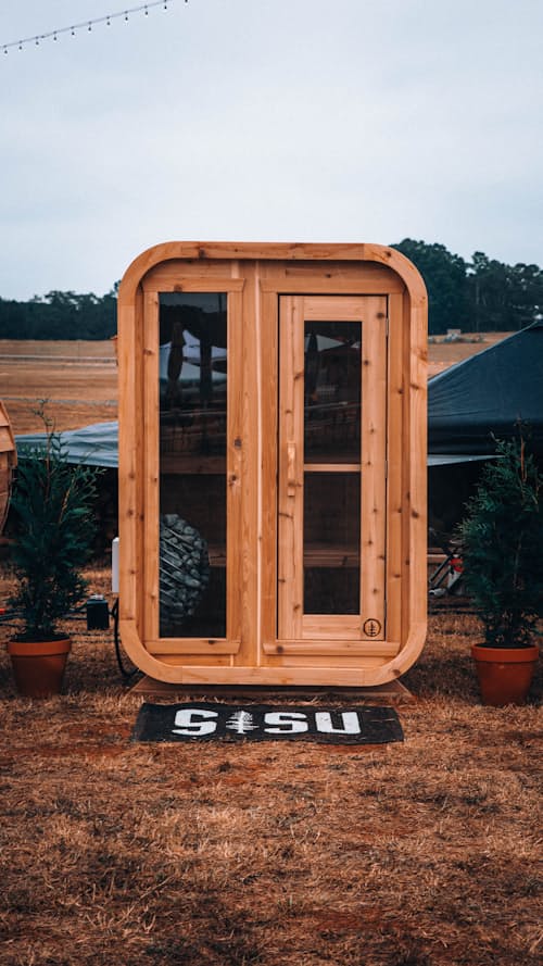 lifestyle image of The Charlie Cabin Sauna