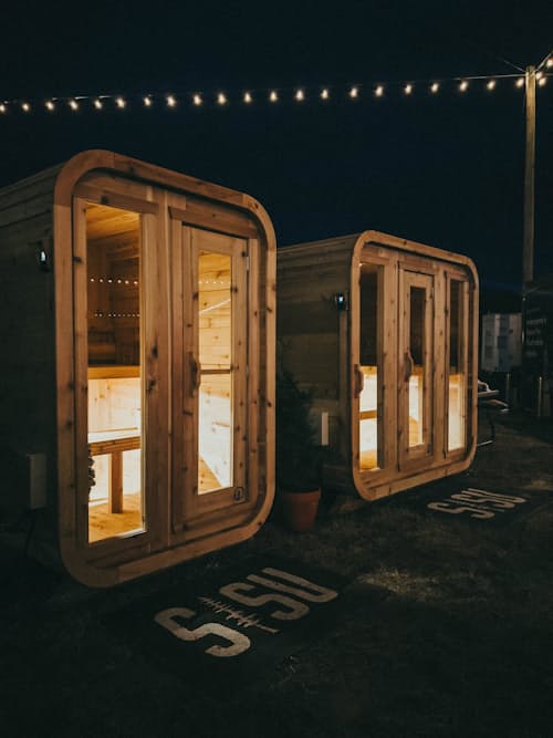 lifestyle image of The Charlie Cabin Sauna
