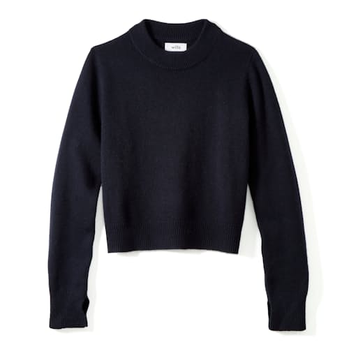 laydown image of Women's Square Crewneck Sweater