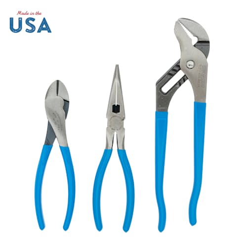 laydown image of 3 Piece Pro Plier Set