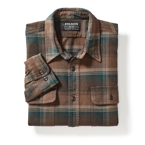 laydown image of Vintage Flannel Work Shirt