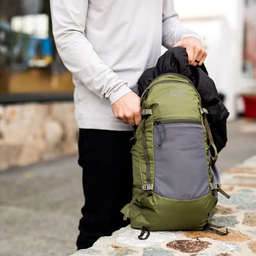 laydown image of In & Out - Packable Backpack - 19L