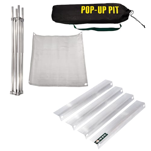 laydown image of Pop-Up Fire Pit and Heat Shield Combo Kit