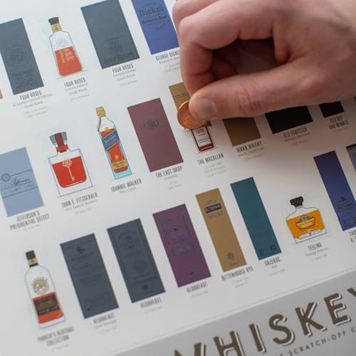 laydown image of Whiskey Scratch Off Chart