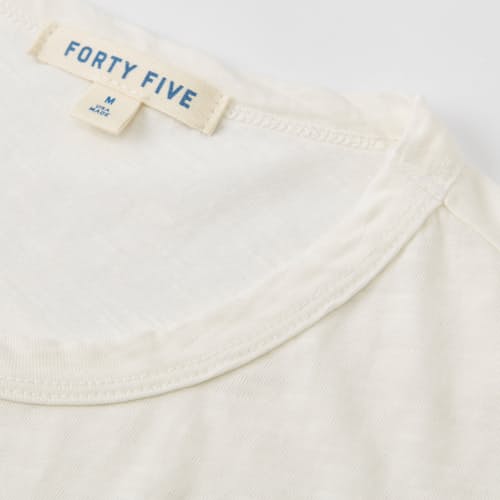 laydown image of Slub Curved Hem T-Shirt