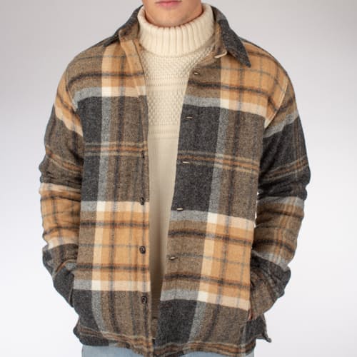 laydown image of Wool Blanket Shirt