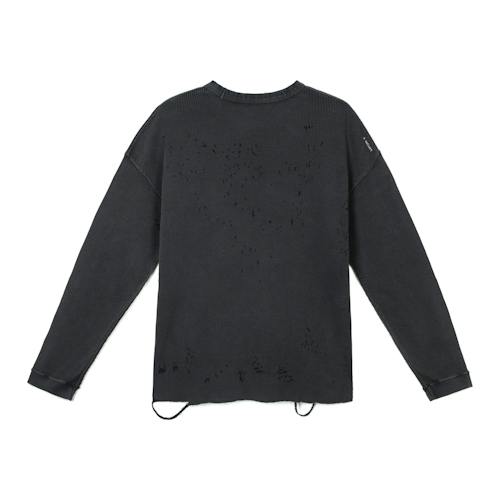 laydown image of MothTech™ Waffle Long Sleeve T-Shirt