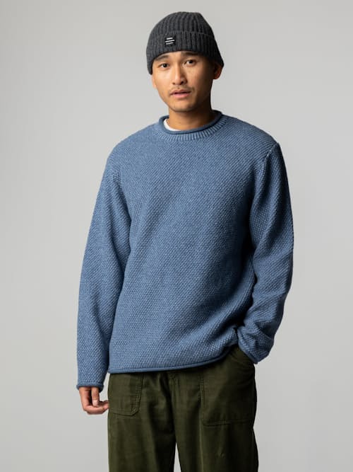 on model image of Barents Rollneck Sweater