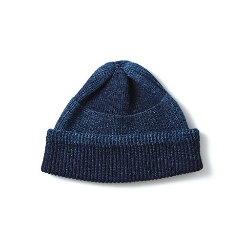 laydown image of Indigo Mil Watch Cap
