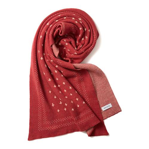 laydown image of Aizome Indigo Scarf