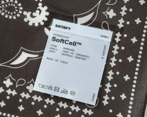 laydown detail image of SoftCell Bandana