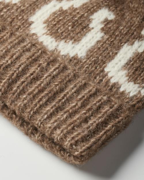 laydown detail image of Alpaca Horseshoe Beanie