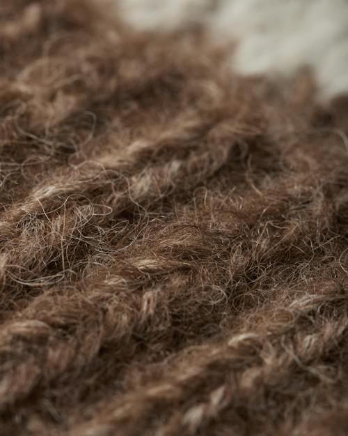 laydown detail image of Alpaca Horseshoe Beanie