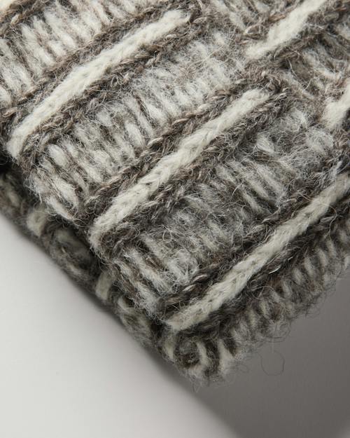 laydown detail image of Two Tone Cotton Alpaca Beanie