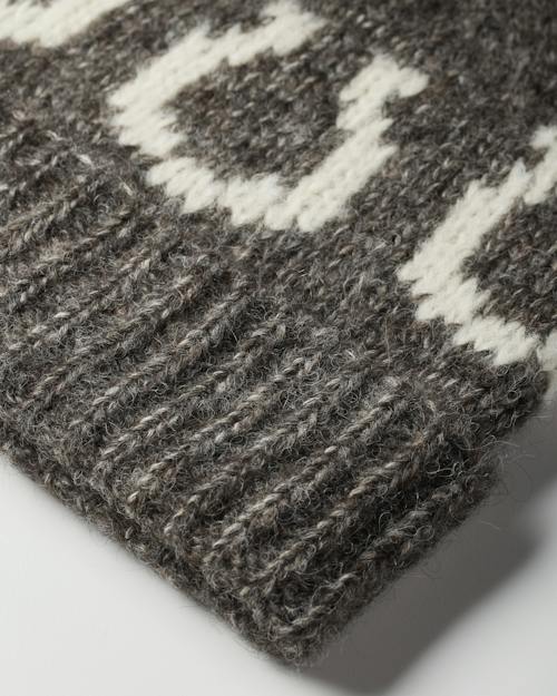laydown detail image of Alpaca Horseshoe Beanie
