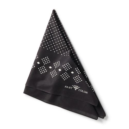 laydown image of Indigo Discharge Bandana