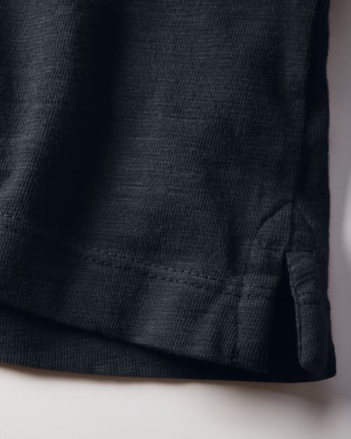 laydown detail image of Vintage Slub Long Sleeve Polo