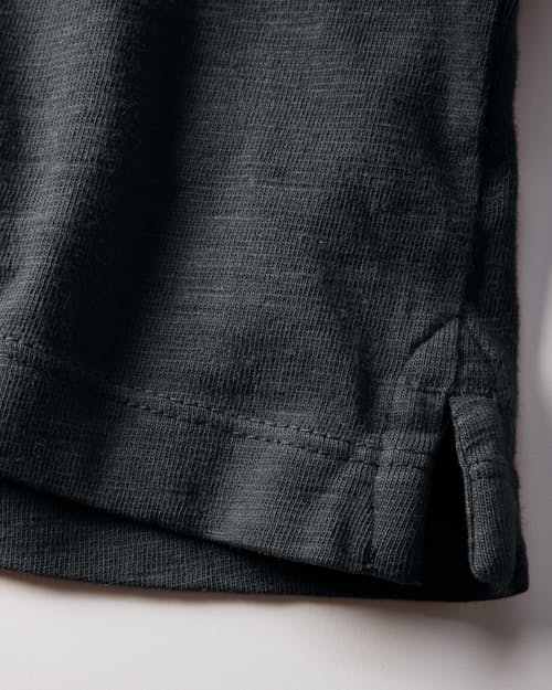 laydown detail image of Vintage Slub Long Sleeve Polo