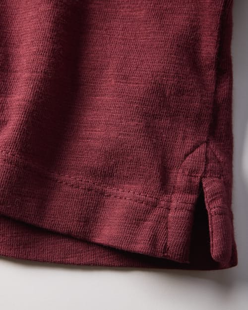 laydown detail image of Vintage Slub Long Sleeve Polo