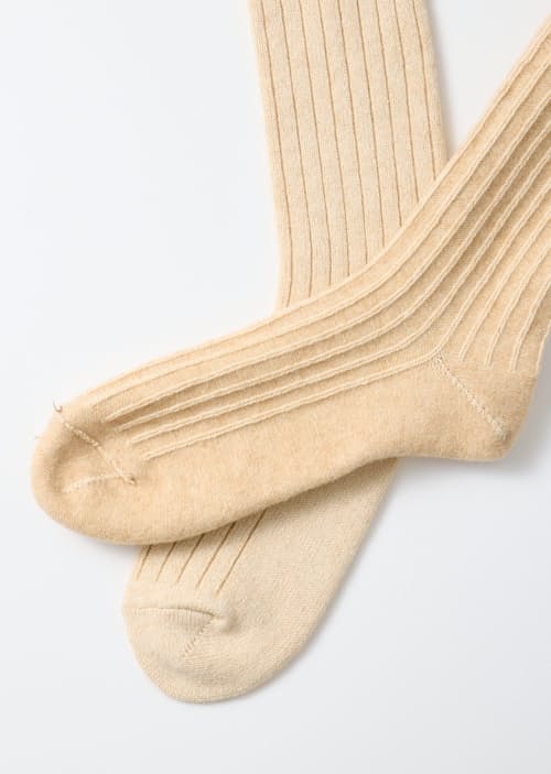 laydown detail image of Cotton Wool Ribbed Crew 3 Pack Socks