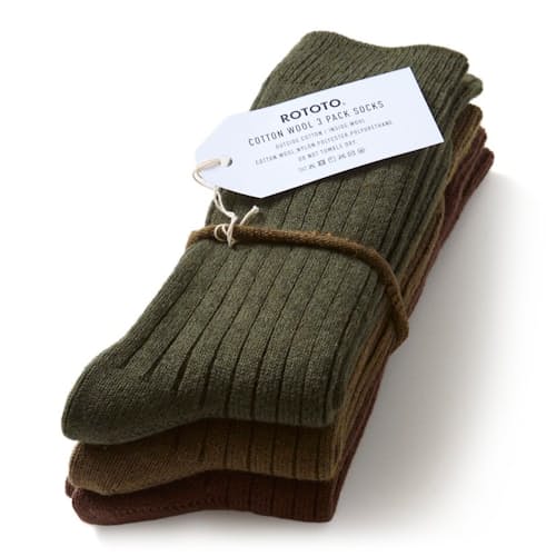 laydown image of Cotton Wool Ribbed Crew 3 Pack Socks