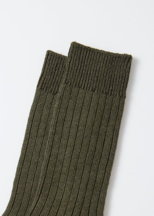 laydown detail image of Cotton Wool Ribbed Crew 3 Pack Socks