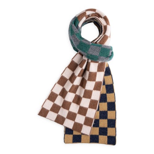 laydown image of Cosmic Checkerboard Scarf