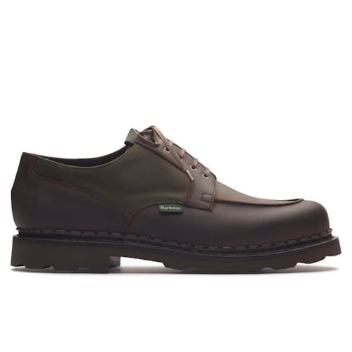 laydown image of Barbour x Paraboot Chambord