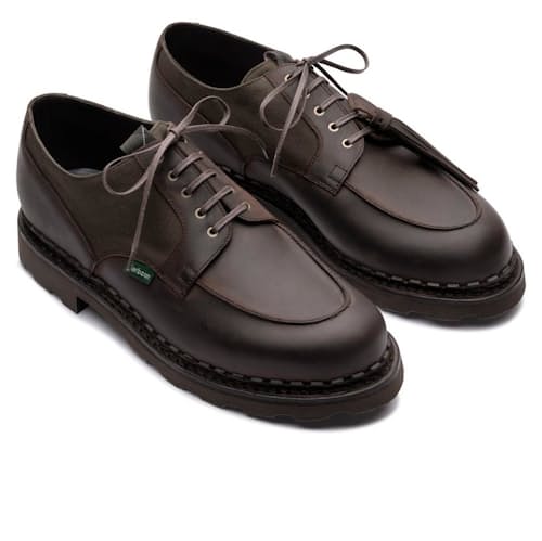 laydown image of Barbour x Paraboot Chambord