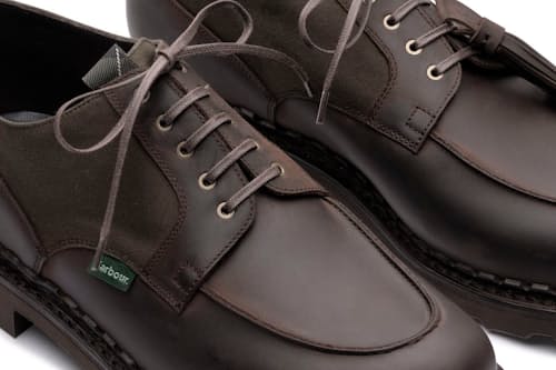 laydown detail image of Barbour x Paraboot Chambord