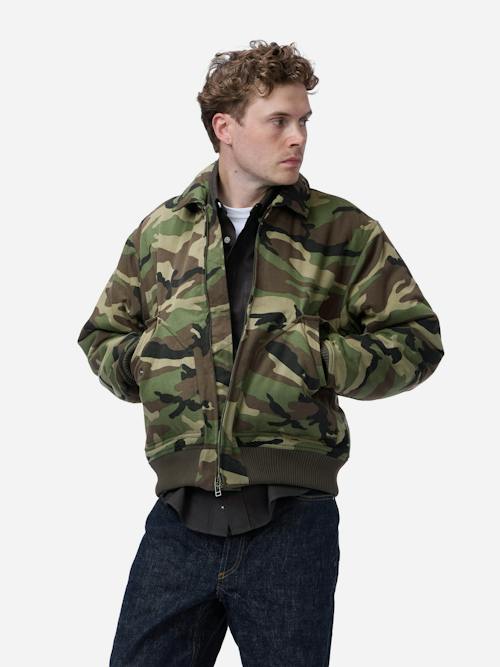 on model image of CWU Flight Jacket