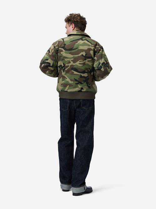 on model image of CWU Flight Jacket