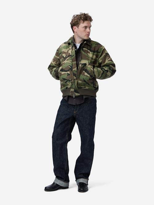 on model image of CWU Flight Jacket