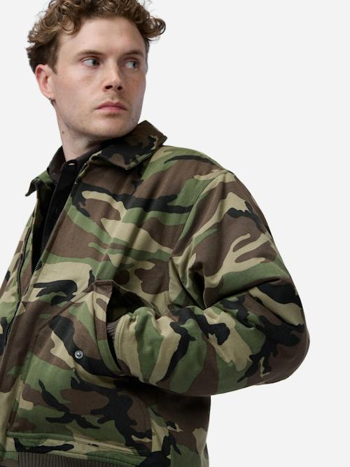 on model image of CWU Flight Jacket