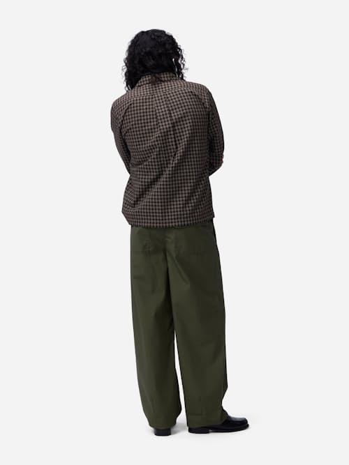 on model image of Open Collar Shirt