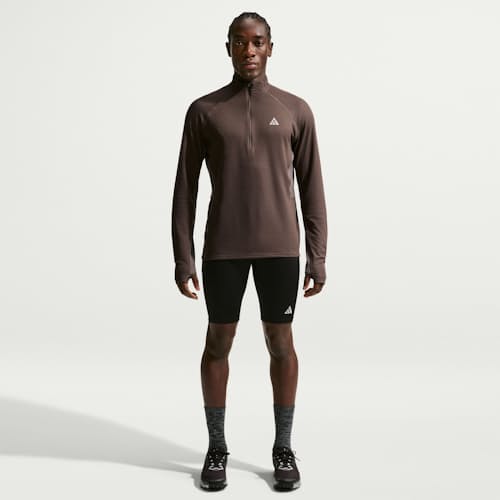 on model image of ACG Trail Midlayer Half-Zip