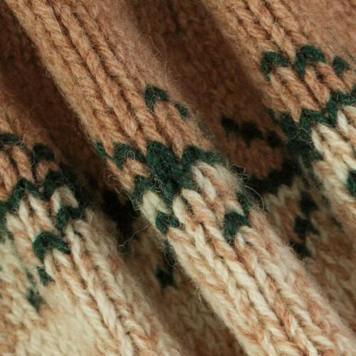 laydown detail image of Shawl Cowichan Cardigan