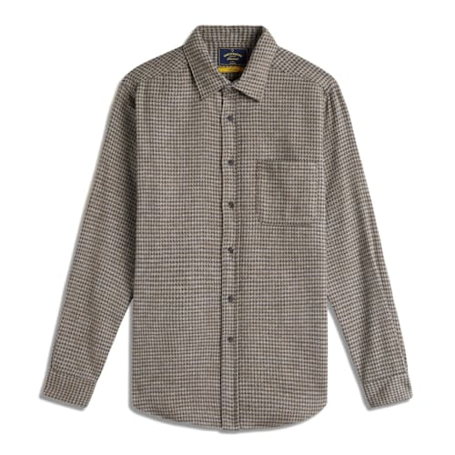 laydown image of Abstract Pie Poule Flannel Shirt
