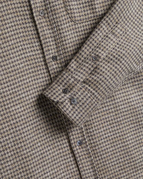 laydown detail image of Abstract Pie Poule Flannel Shirt