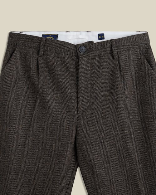 laydown detail image of Wool Pleated Trousers