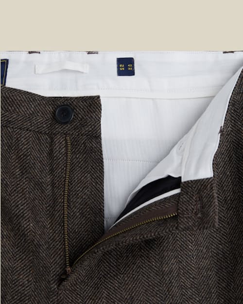 laydown detail image of Wool Pleated Trousers