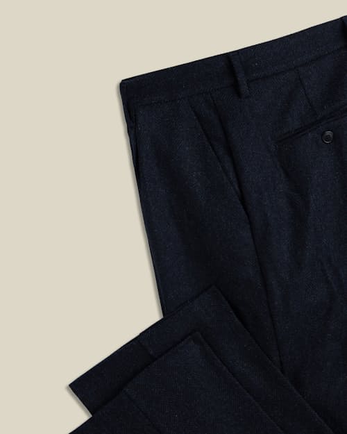 laydown detail image of Wool Pleated Trousers